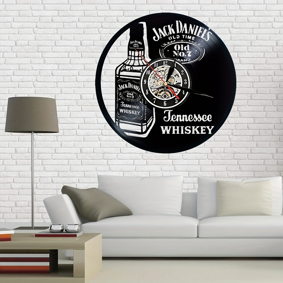 Vinylskivor Väckarklocka - Whisky Tema, Stil, För Vardagsrum och Kontorsinredning Carvallo