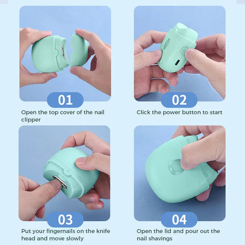 Elektrisk nagelklippare, automatisk nagelpolering trimning manicure Carvallo