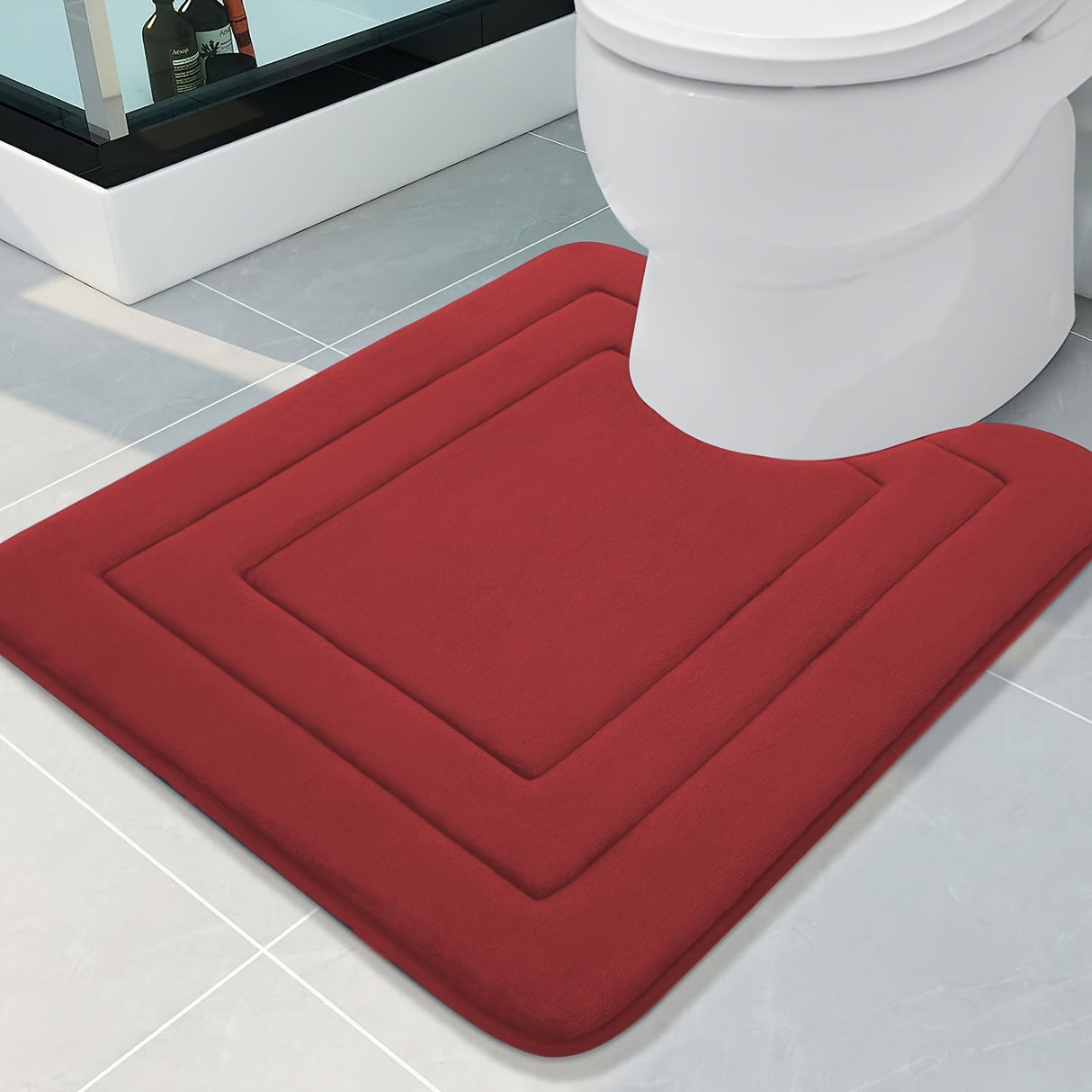 Badrug med minnesskumkuddar komfort Carvallo