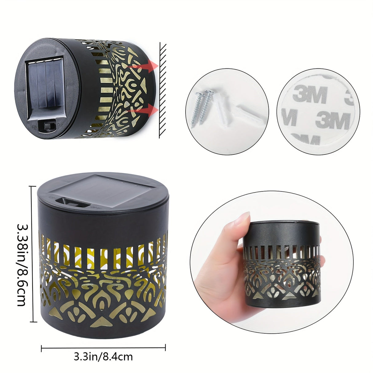 SolarGlow Duo Utomhusväggbelysning – Eleganta och Väderbeständiga Carvallo