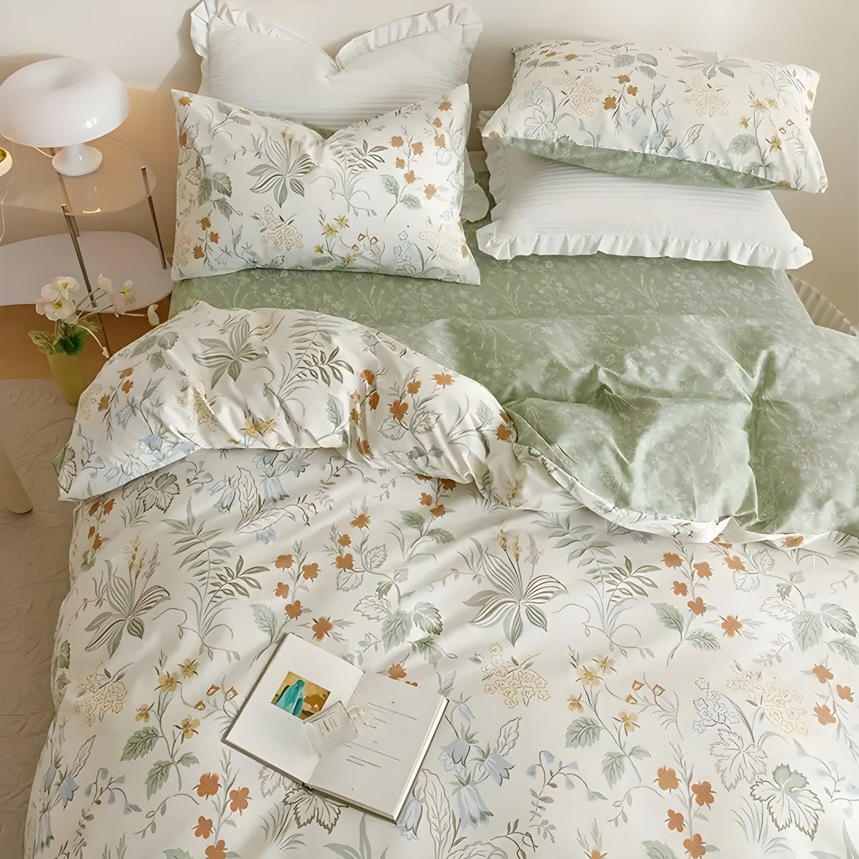 Blommigt sängkläder-set – 3-delat, Mjukt och Av hög kvalitet | Perfekt för alla årstider Carvallo