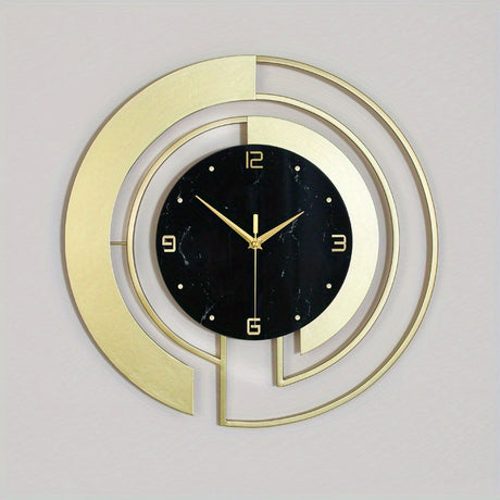 LuxuryTime - Modern Metallväggklocka, 18 tum Carvallo