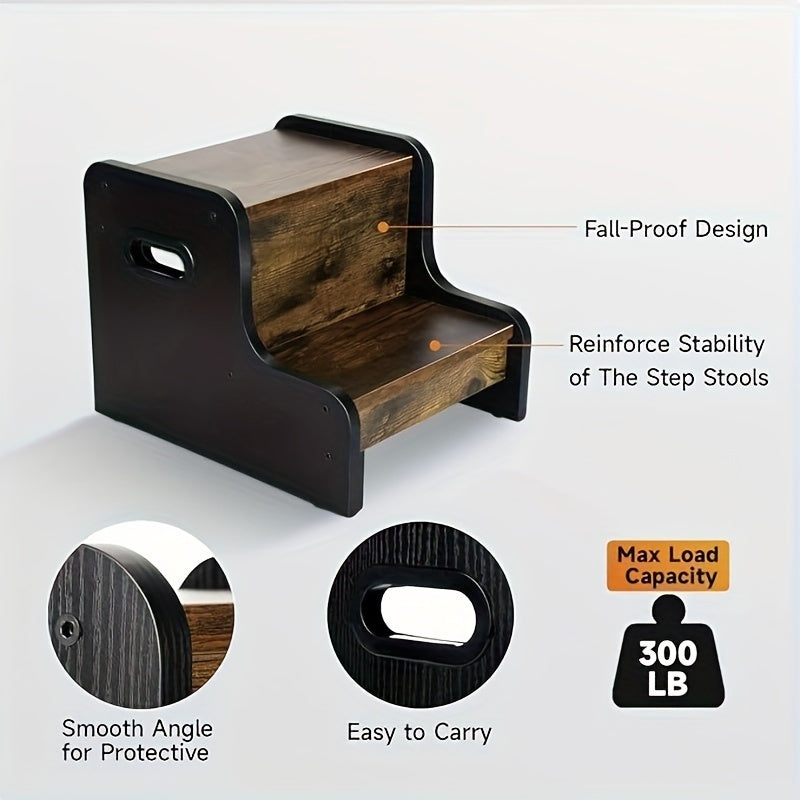 Rustik Trä Stapelbar Pall - För Bekvämlighet och Säkerhet Carvallo