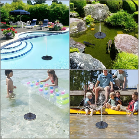 AquaBliss Rise - Solarspringbrunn för Utomhus Carvallo