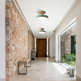 Industriell LED Taklampa | Trä & Järn Armatur | 12W Energibesparande Lampa | 7.09x3.94 in | Brick by Brick Carvallo