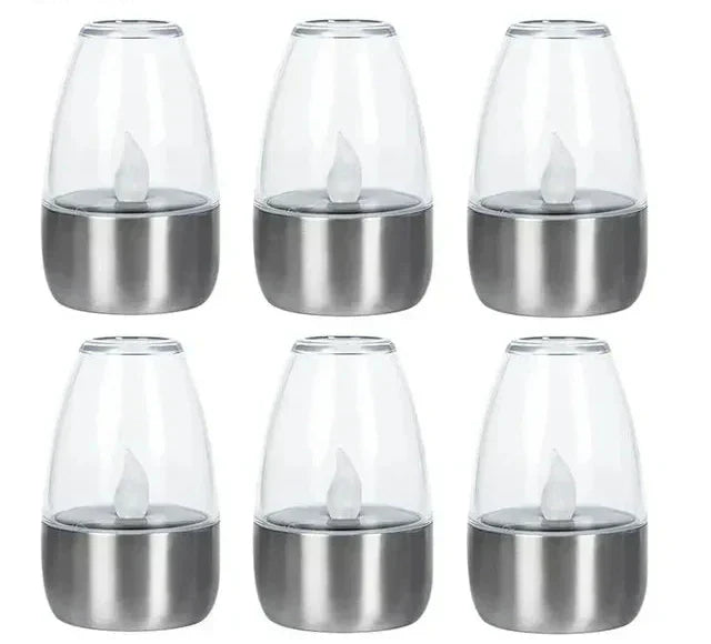 SolarFlame - Vattentäta LED-ljus för utomhusbruk, solenergi & flamlös Carvallo