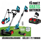 Trådlös & Hopfällbar Grästrimmer 36V – Justerbar Höjd, Hjul & 3 Bladtyper-trimmer-VaruZ-Hemnix