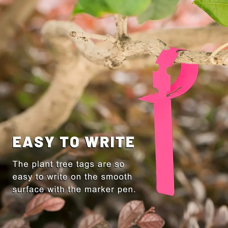 Återanvändbara växtetiketter i plast för trädgård och trädmärkning Carvallo
