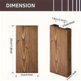 Rustik väggvas i trä - Naturlig atmosfär för varje inredning Carvallo