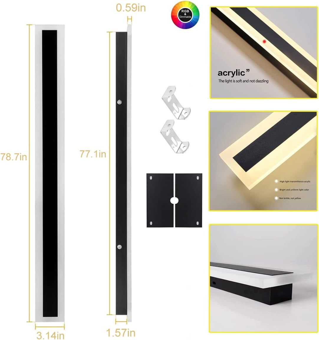 Utomhus LED Vägglampa Modern Dimbar Remsa Carvallo