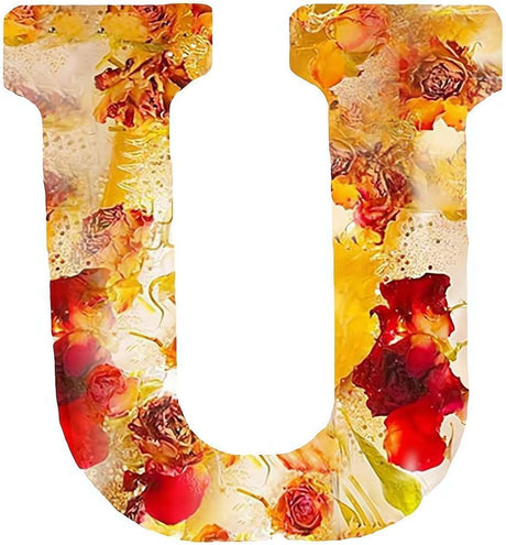 Brev Harpiks Lampa med Torkade Blommor Carvallo