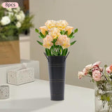 Retro Eisen-Blomkruka med handtag – Dekorativ metallblomkruka för hemmet Carvallo