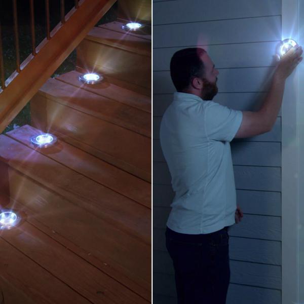 GlowDiscs – Utomhus solcellslampor, set om 8 Carvallo