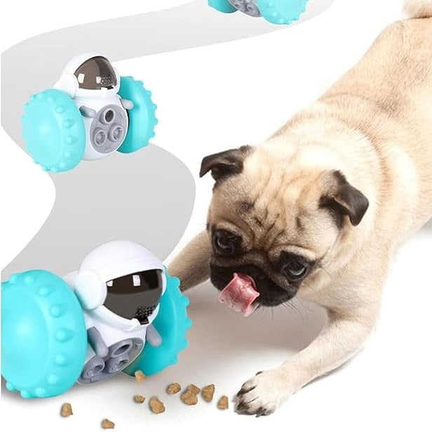 Carvallo Foderrobot för hundar & katter | 3-i-1 Lek, Intelligens & Snackskoj | Självbalanserande & Utan batterier Carvallo