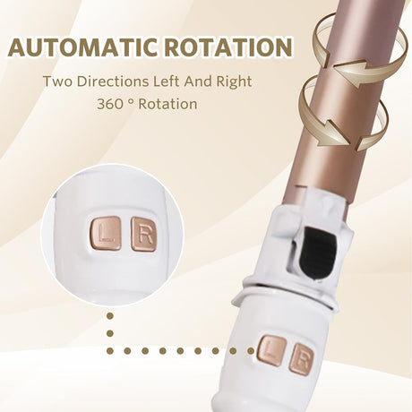 Curling Iron | Dual Barrel Hair Styler för Hemma Användning Carvallo