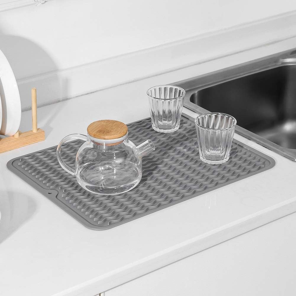 Carvallo Silikon Kökmatta | Värmetålig & Halkfri | Diskmatta, Kylskåp- & Lådinlägg | BPA-fri & Enkel att Rengöra Carvallo