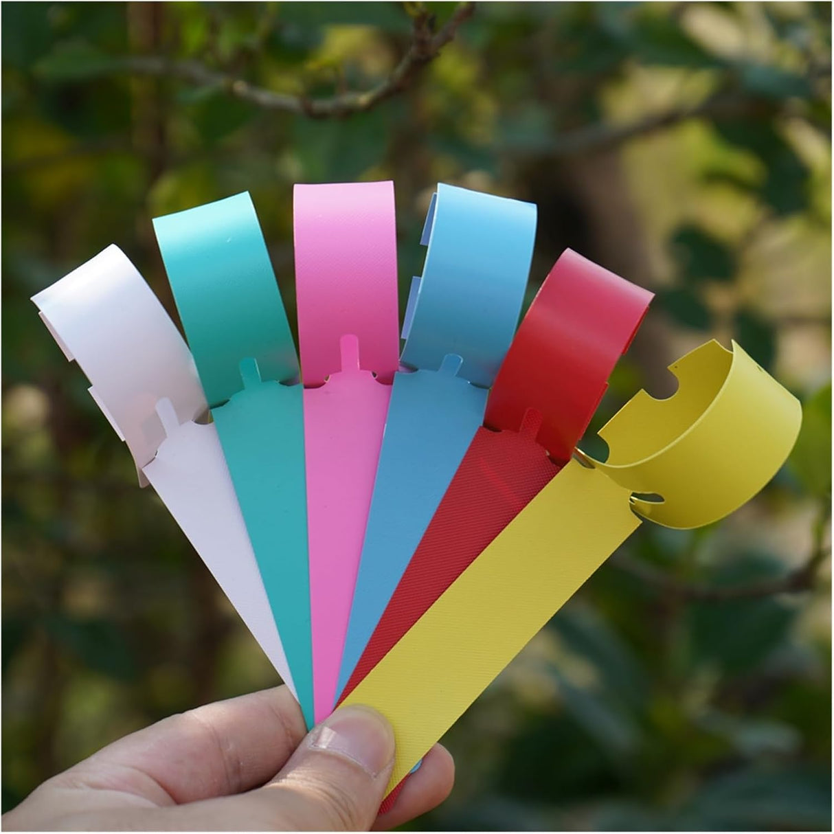 Återanvändbara växtetiketter i plast för trädgård och trädmärkning Carvallo