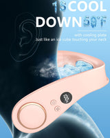 Kylande halsfläkt - Uppladdningsbar bladlös bärbar AC med kallt luftflöde MILA Sverige