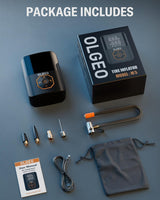 Carvallo Akku-luftkompressor 18000mAh | 160 PSI Kraft | Bärbar däcktryckpump för bil, motorcykel & cykel | Med tillbehör & väska Carvallo