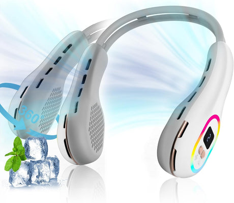 Handsfree-halsfläkt - 360° justerbar bladlös kylning MILA Sverige