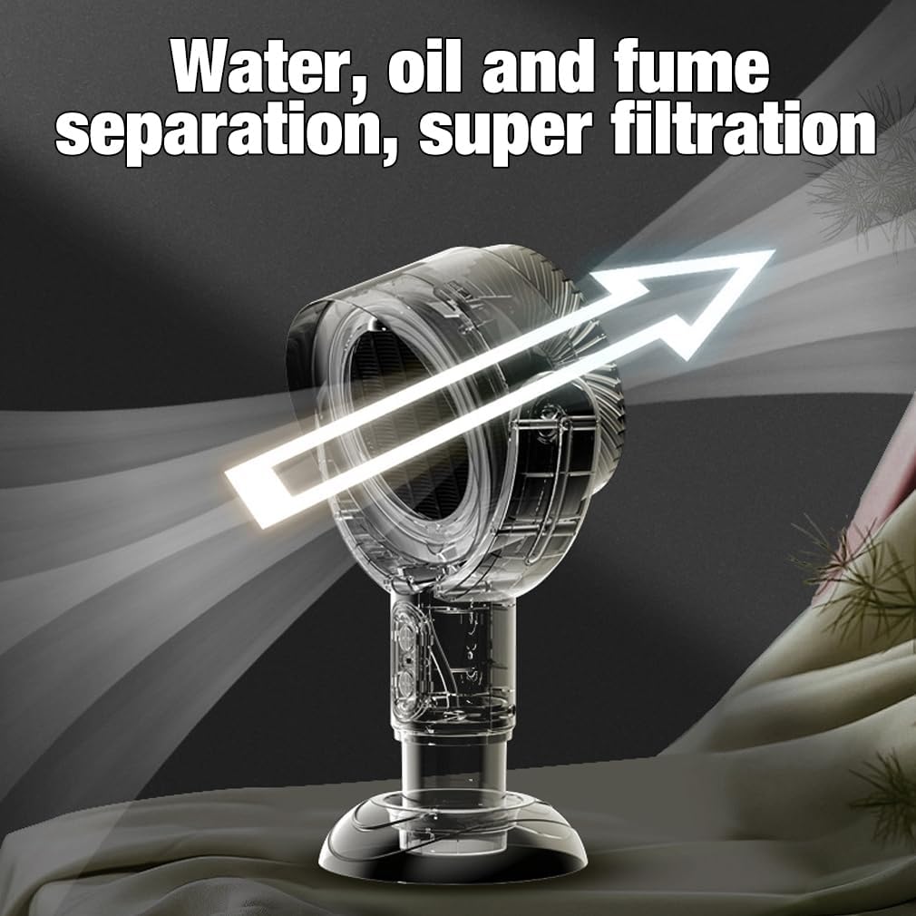 Royaleva Bärbar Spiskåpa med 2-hastighets Fläkt – Kompakt Ventilation Carvallo