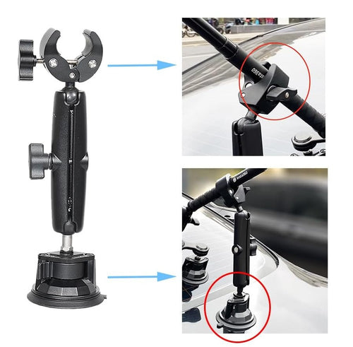 Camsteer Premium Cykel Baksetefäste – Fånga episka åk med tredjeperson GoPro/Insta360-vyer, passar Hero 13 till DJI 5 Carvallo