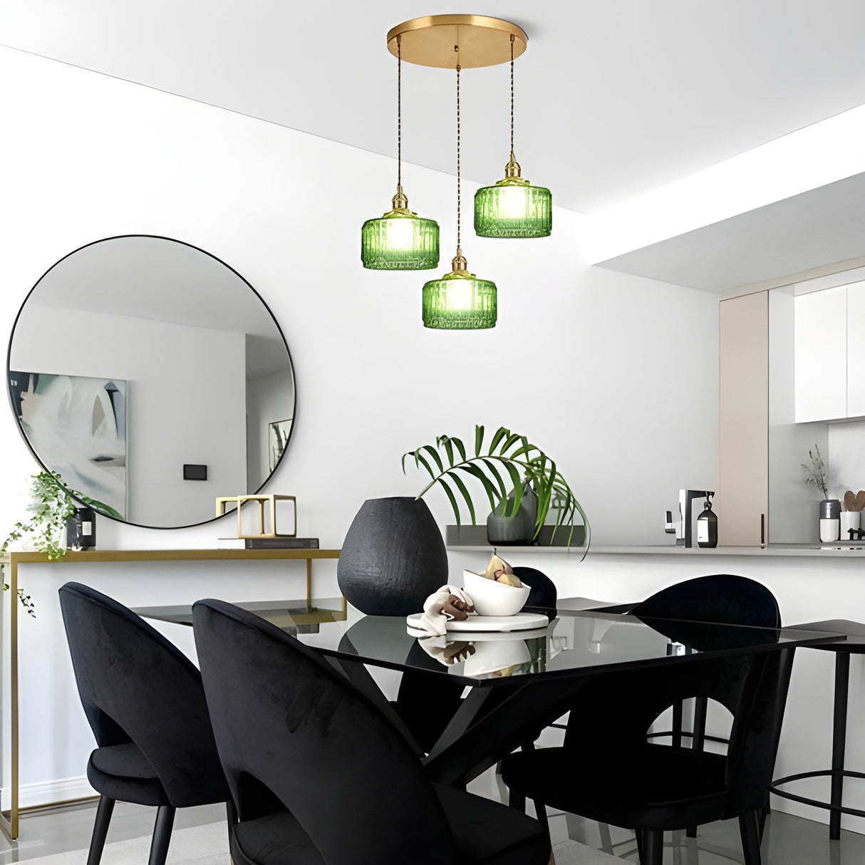 CrystalWave Light – Retro Kort Cylinder LED Hänglampa Carvallo