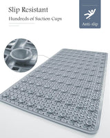 Royallure Antiskid PVC Badkar Säkerhetsmatta – Mögelresistent, Snabbavvattnande Halkfri Design Carvallo