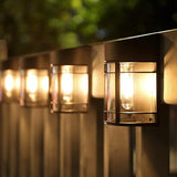 Utomhusvägglampa med glas och galler – LED trädgår belysning, väderbeständig för terrass & balkong Carvallo