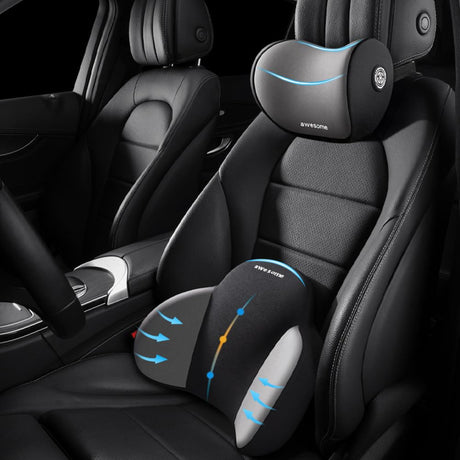 Bilstols huvudstöd & ländryggsstöd kit Carvallo