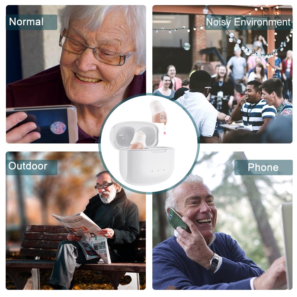 Avancerade 16-kanals digitala hörapparater: Uppladdningsbara och osynliga Carvallo