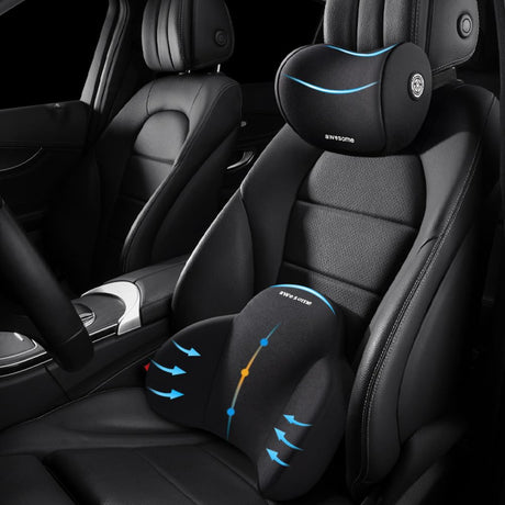 Bilstols huvudstöd & ländryggsstöd kit Carvallo