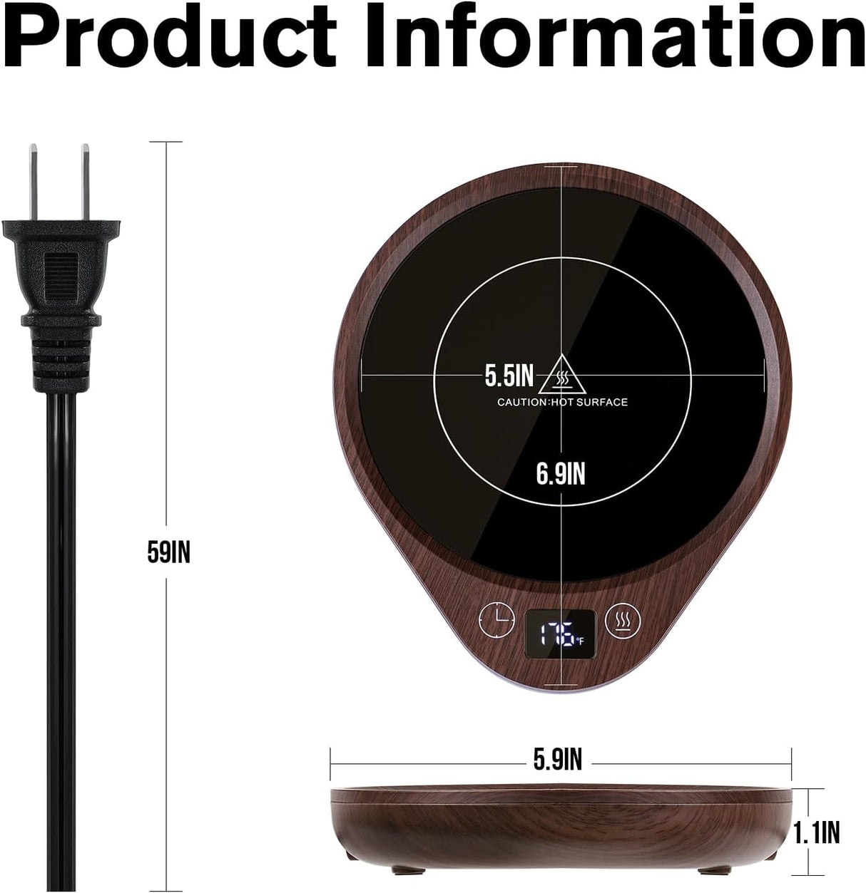 USB-driven kaffemuggvärmare – Elektrisk dryckesvärmarplatta MILA Sverige