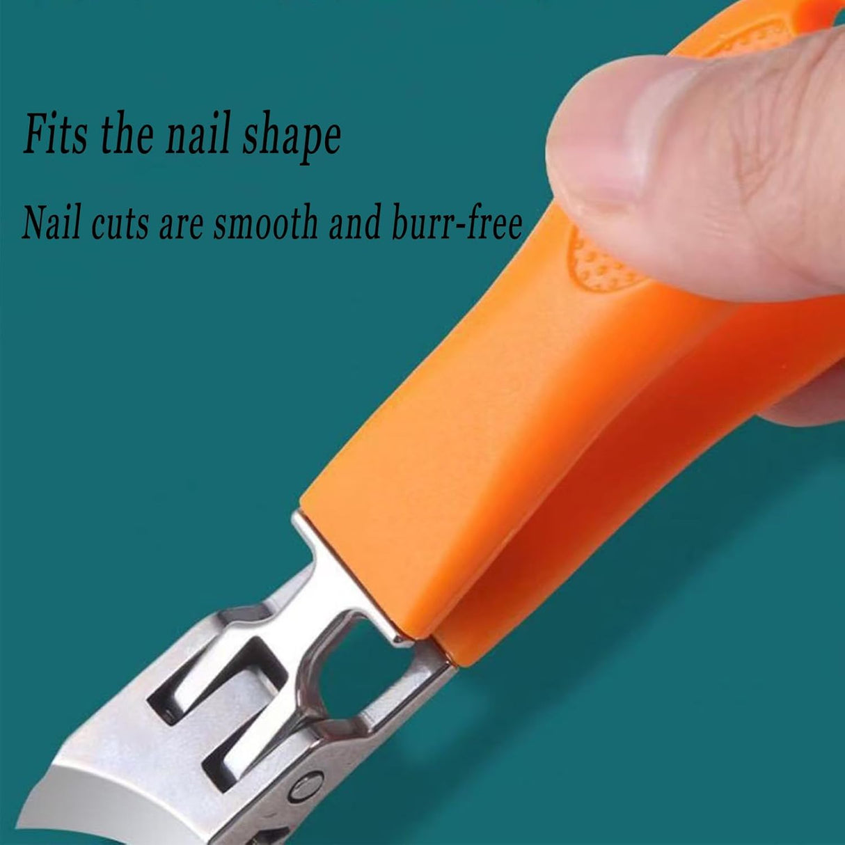 RoyaleGlow Bred Käft Nagelklippare med Anti-Splash Design Carvallo