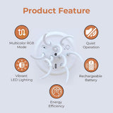 LED Stämningslampa | Livlig Manetljus för Sovrum Carvallo