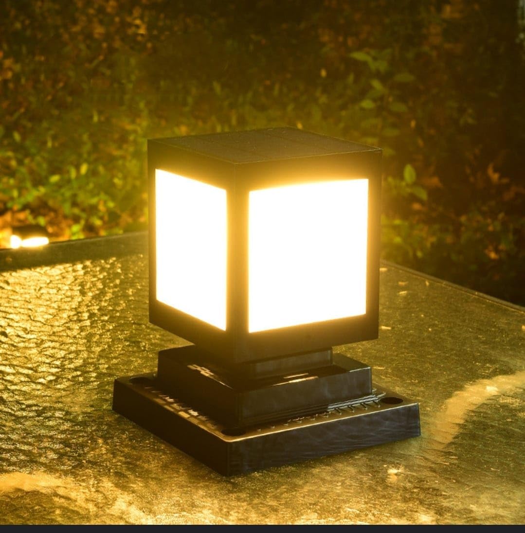 Solarlampa LED i kvadratdesign – Dekorativ utomhusbelysning för gångvägar och terrass Carvallo