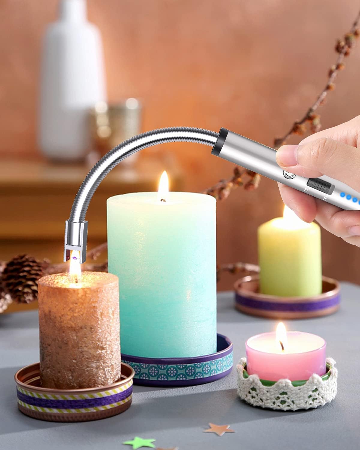 Elektrisk USB-tändare med flexibel nacke Carvallo