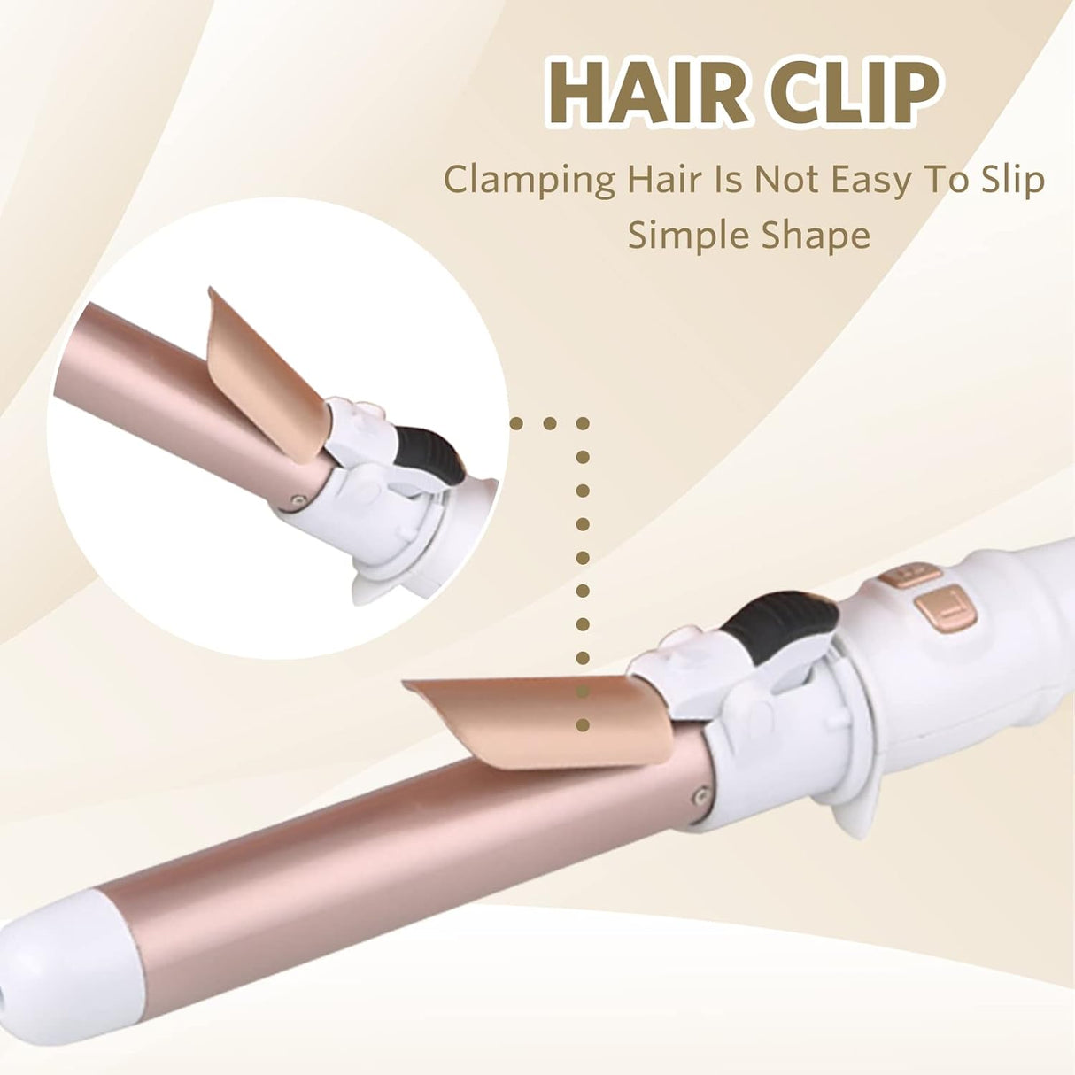 Curling Iron | Dual Barrel Hair Styler för Hemma Användning Carvallo