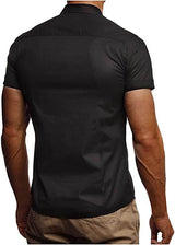 Polo shirt med knapp för män-Clothes for Men-Hemnix-Hemnix