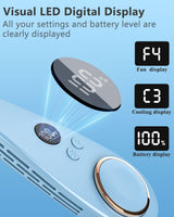 Kylande halsfläkt - Uppladdningsbar bladlös bärbar AC med kallt luftflöde MILA Sverige