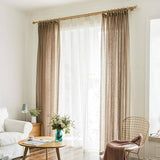 HikariVeil Gardiner - Japansk Stil Halvgenomskinliga Integritetsgardiner Carvallo