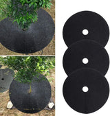Ogräsväv Baumscheibe – Andningsbar rotskyddsmatta för trädgård och växter Carvallo