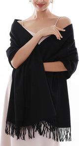 Cashmere Scarf för kvinnor Mjuk Varm Vinter Sjal Carvallo