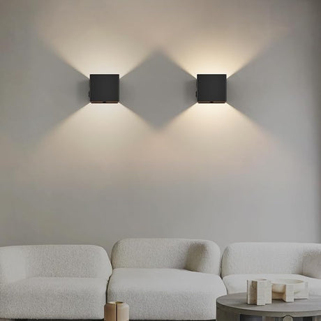 Vägglampa Modern Svart Trådlös LED Väggsconce Carvallo