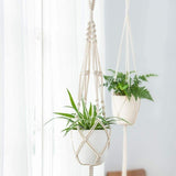4-delad handgjord Boho Macrame växthållare set MILA Sverige