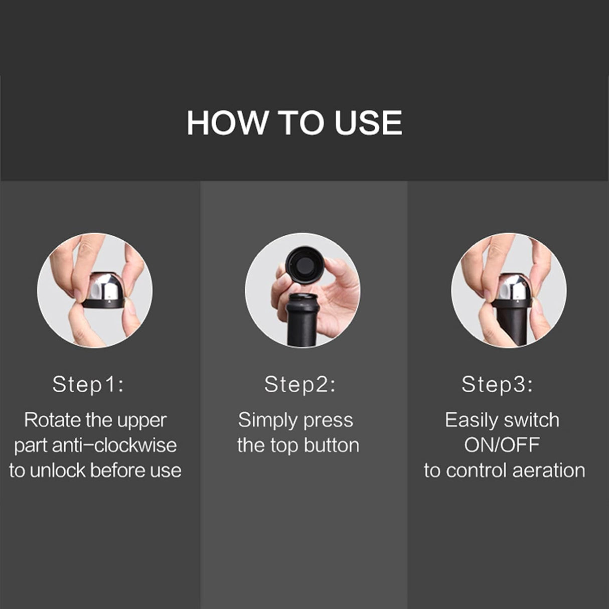 Luxora Silikonpropp för vin, öl och champagneflaskor - 2 st Carvallo