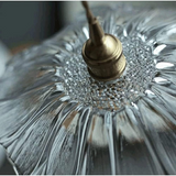 Vintage Floral Glass Pendant Light Fixture for Dining Room - Elegant Retro Design to Illuminate Your Space Carvallo