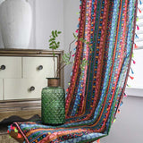 Färggranna Pärlfrans Gardin Ljusfilter Draperier Carvallo