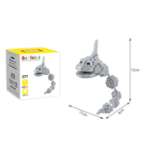 Poke Karaktärs Nanoblocks Anime Byggklossar-Byggsats-BB-Onix-Hemnix