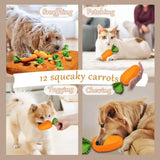 Interaktiv Plush Morots Hundleksak - Morots Snuffle Mat för Hundar Carvallo